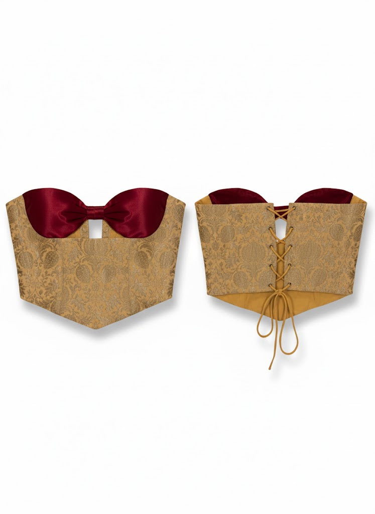 BANARASI BROCADE & SATIN CORSET