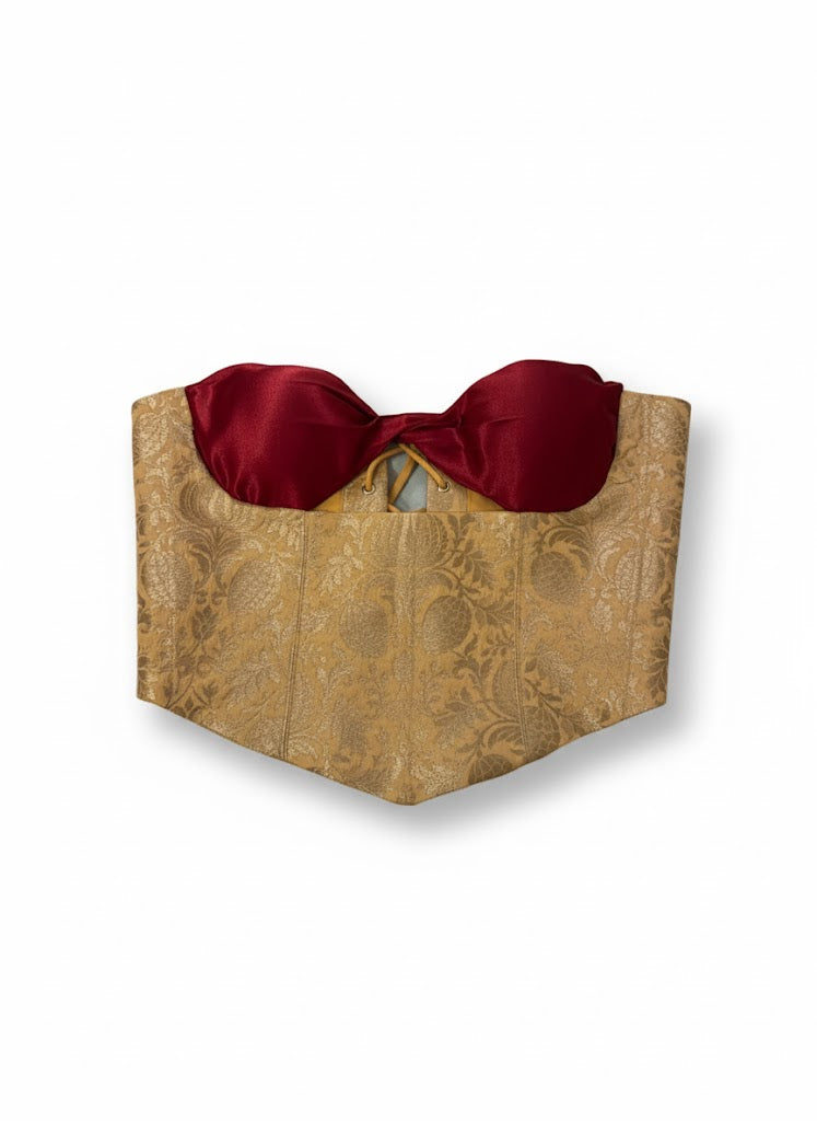 BANARASI BROCADE & SATIN CORSET