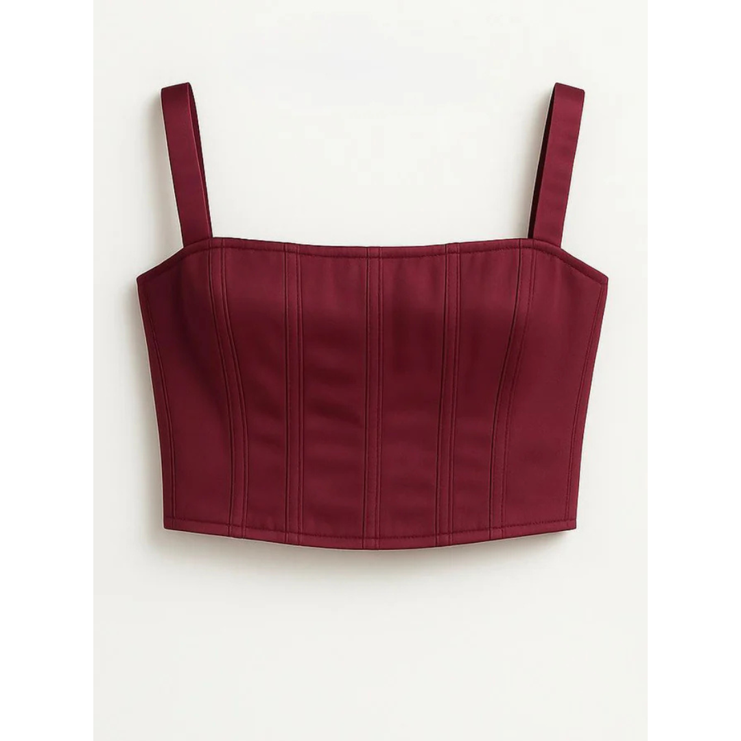 SOFT SATIN SILK CORSET