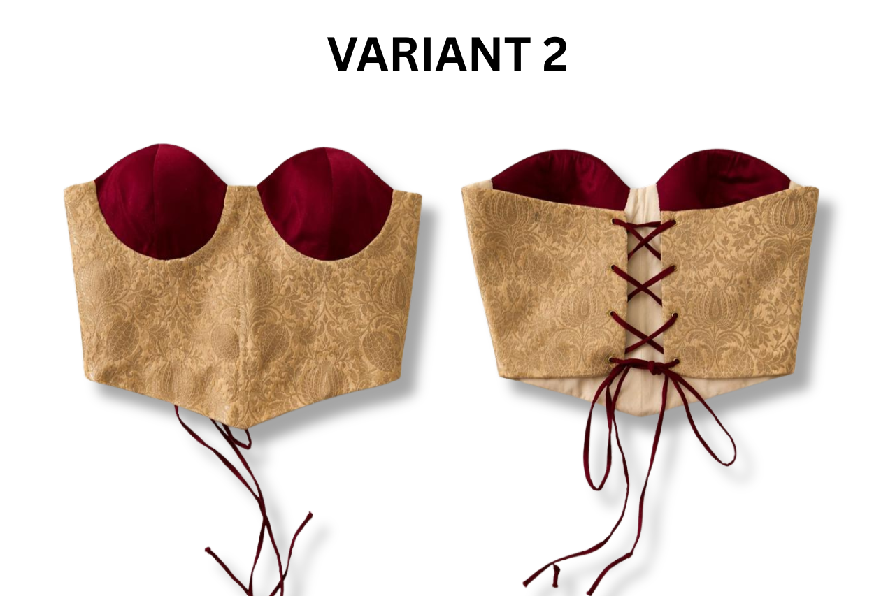 BANARASI BROCADE & SATIN CORSET