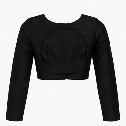 RAW SILK FULL SLEEVE BLOUSE