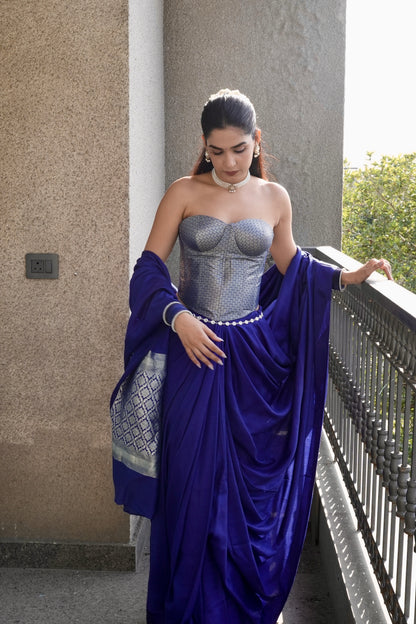HANDWOVEN PURE CHINIYA SILK SAREE