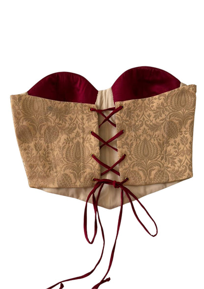 BANARASI BROCADE & SATIN CORSET