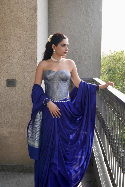 HANDWOVEN PURE CHINIYA SILK SAREE