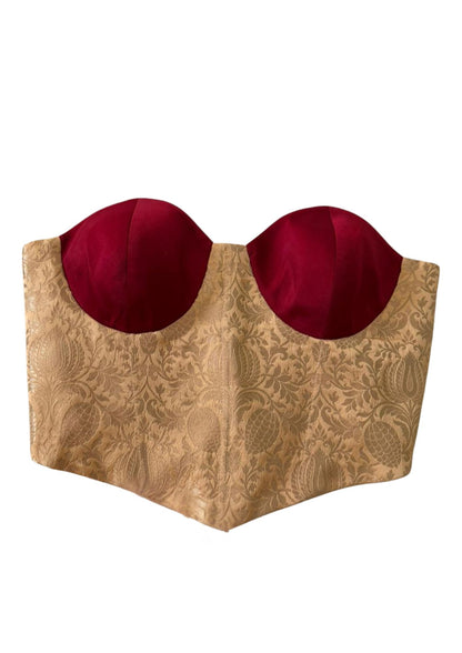 BANARASI BROCADE & SATIN CORSET