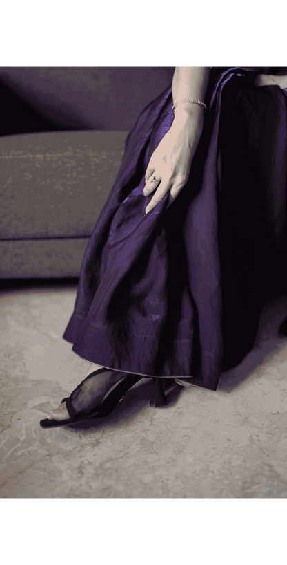 ROYAL PURPLE TISSUE SAREE