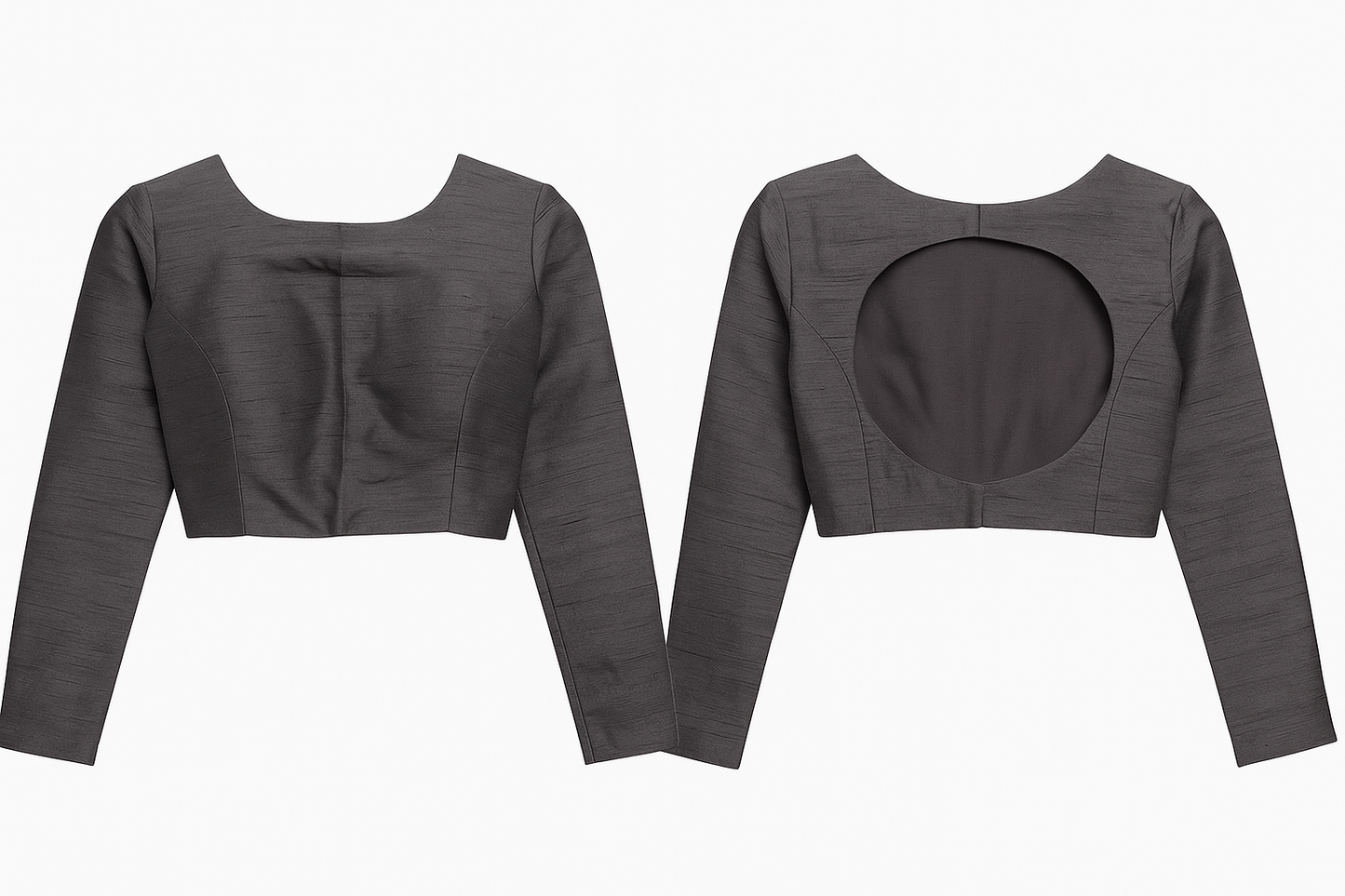 RAW SILK FULL SLEEVE BLOUSE