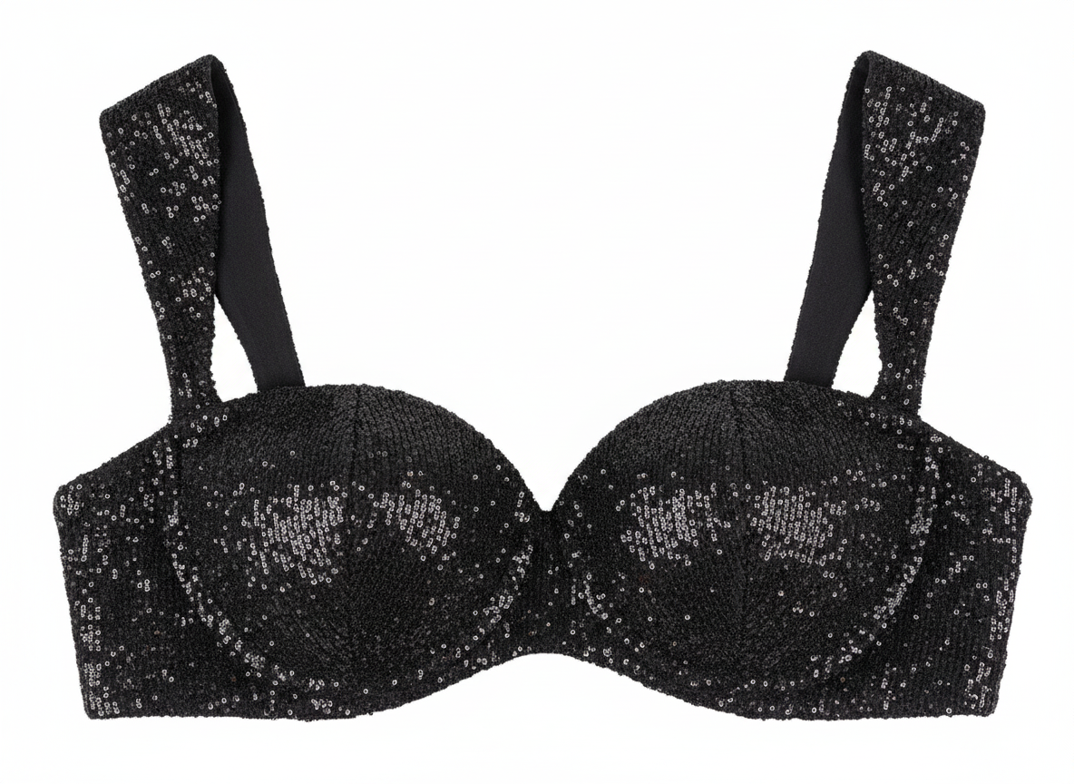 THE SEQUIN STATEMENT BLOUSE : Customizable, Padded & Party-Ready