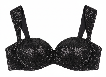 THE SEQUIN STATEMENT BLOUSE : Customizable, Padded & Party-Ready