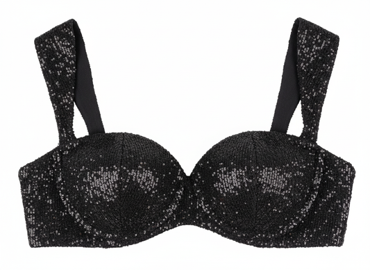 THE SEQUIN STATEMENT BLOUSE : Customizable, Padded & Party-Ready