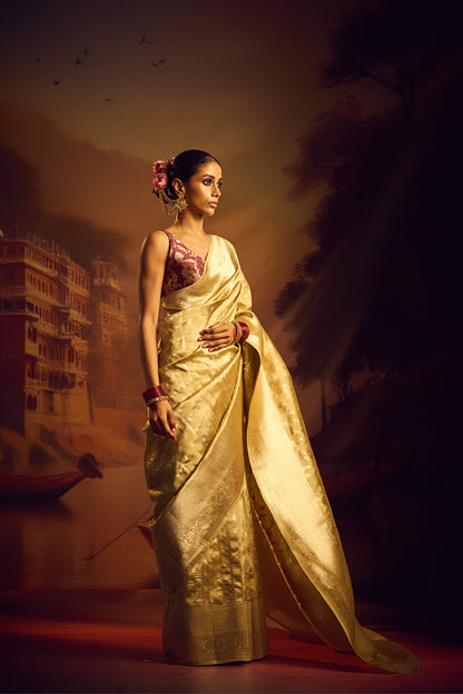 Sage Raw Mango Silk Sarees