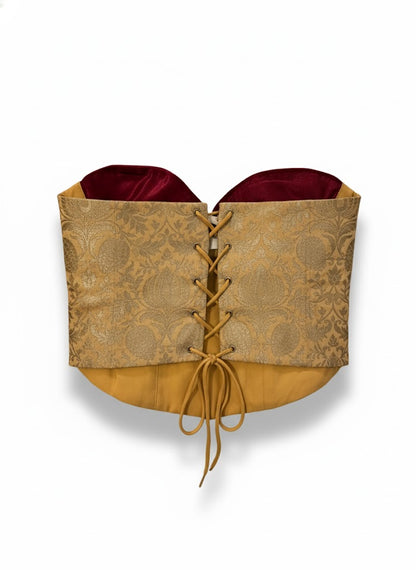 BANARASI BROCADE & SATIN CORSET