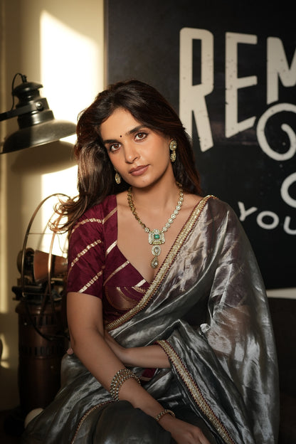 THE BANARASI BROCADE PANEL BLOUSE